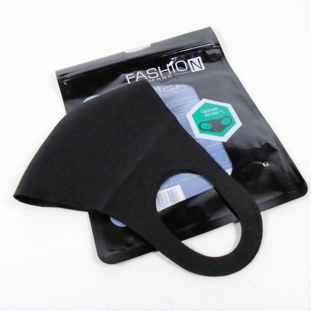 Unisex Adult Black Face Mask Covering Protection - Picture 2 of 4